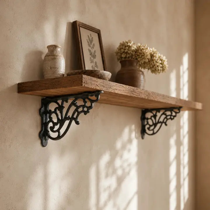 Vintage Scrollwork Cast Iron Shelf Bracket