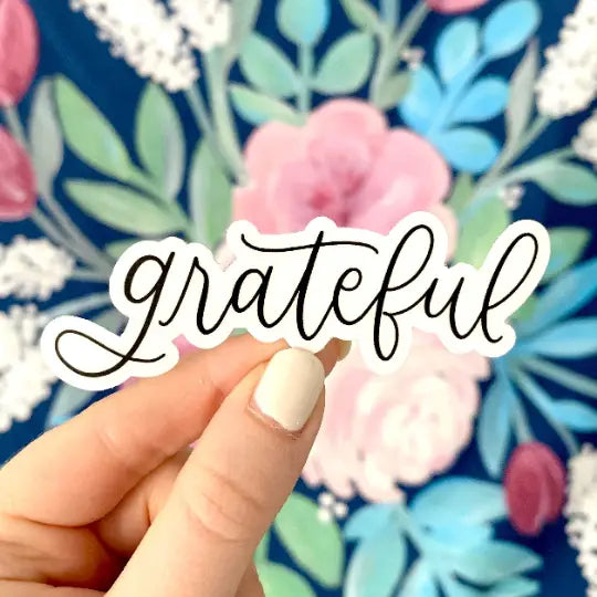 Grateful Sticker, 3.5x1.25