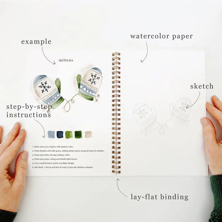 Watercolor Painting Workbooks, Step-by-Step Art Books