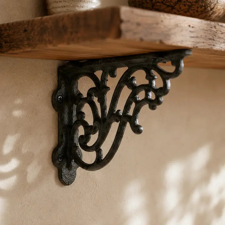 Vintage Scrollwork Cast Iron Shelf Bracket