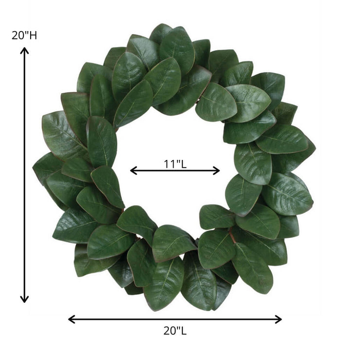 20" Magnolia Leaf Wreath