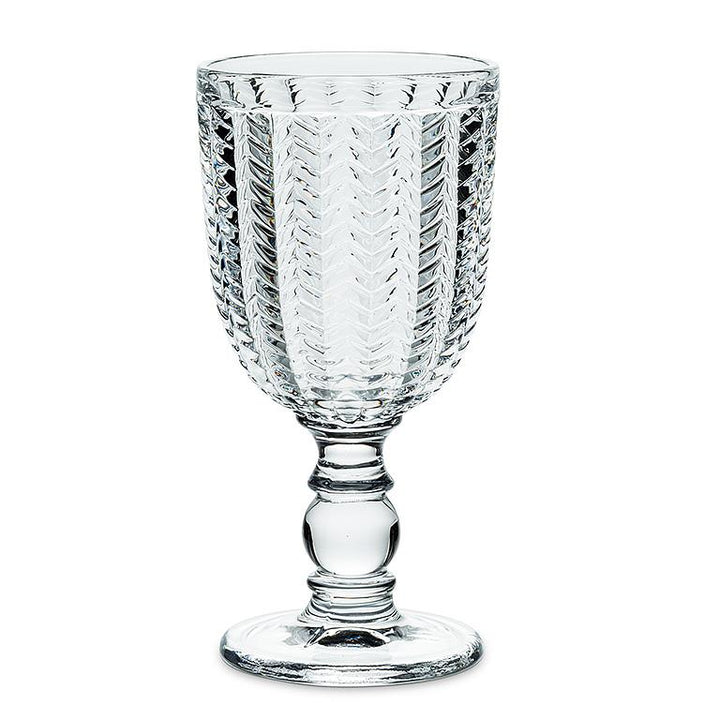Herringbone Wine Glass, 10 oz