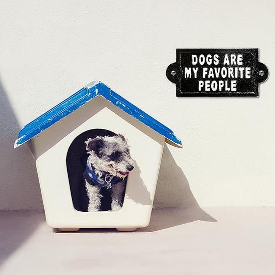 “Dogs Are My Favorite People” Cast Iron Wall Sign