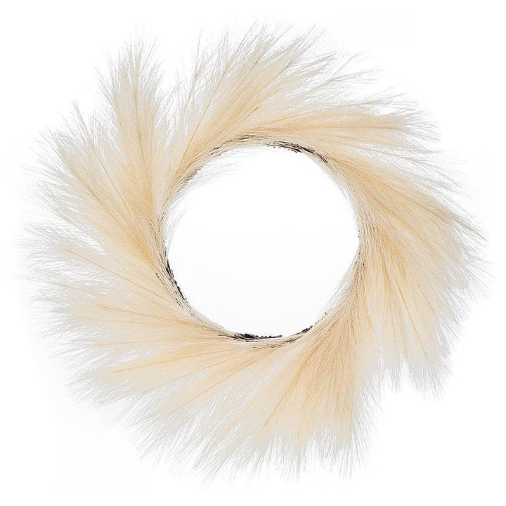 Faux Pampas Wreath, 24"