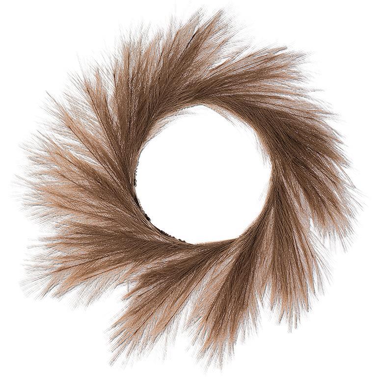 Faux Pampas Wreath, 24"