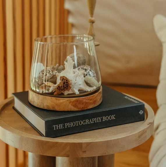 Glass + Wood Farmhouse Lantern