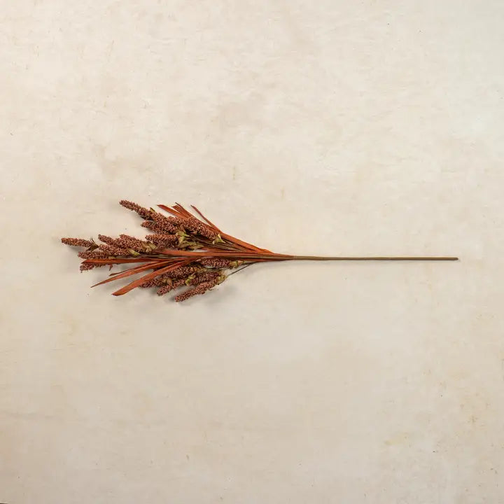 32-Inch Rust Heather and Dried Grass Spray
