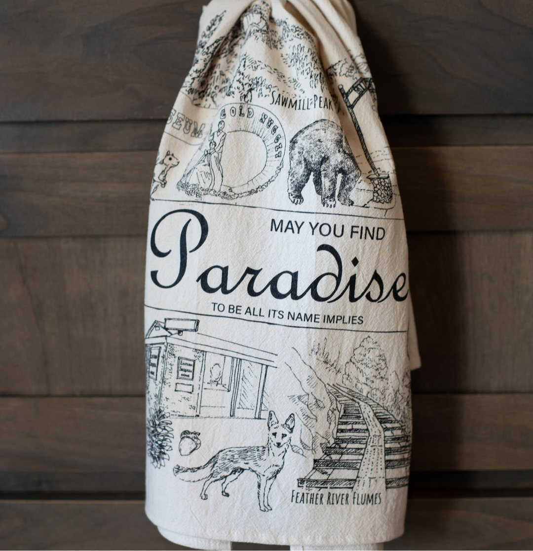 Paradise Icons Flower Sack Tea Towel, 26" Square