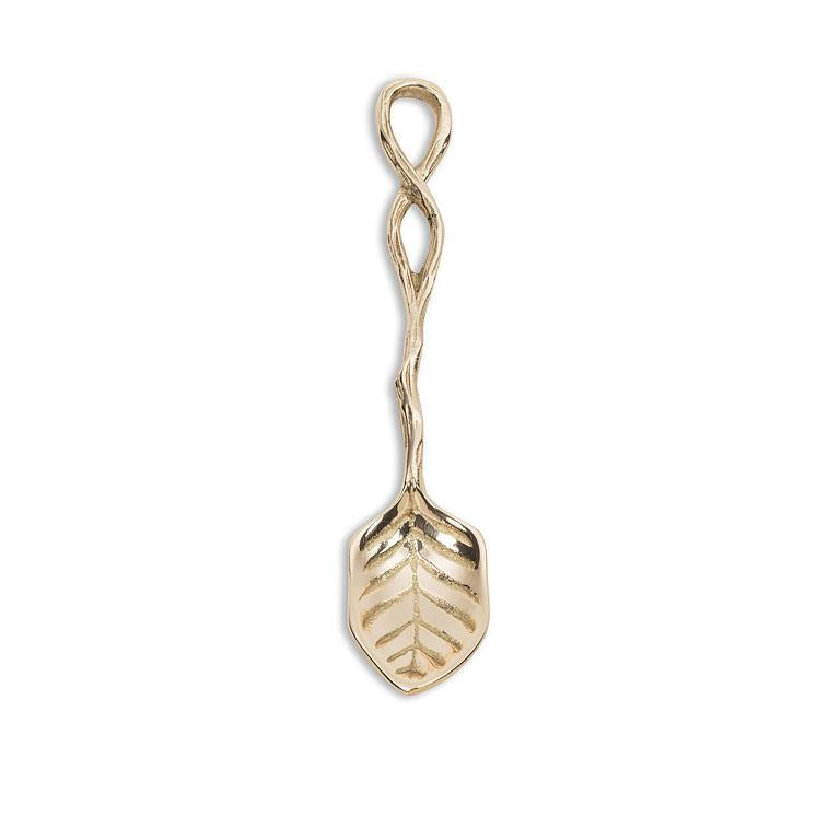 Brass Leaf Shaped Spoon