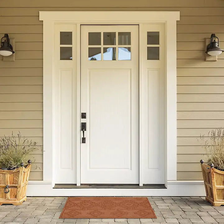 Aztec Geometric Indoor Outdoor Hog Mat, 18" x 30"