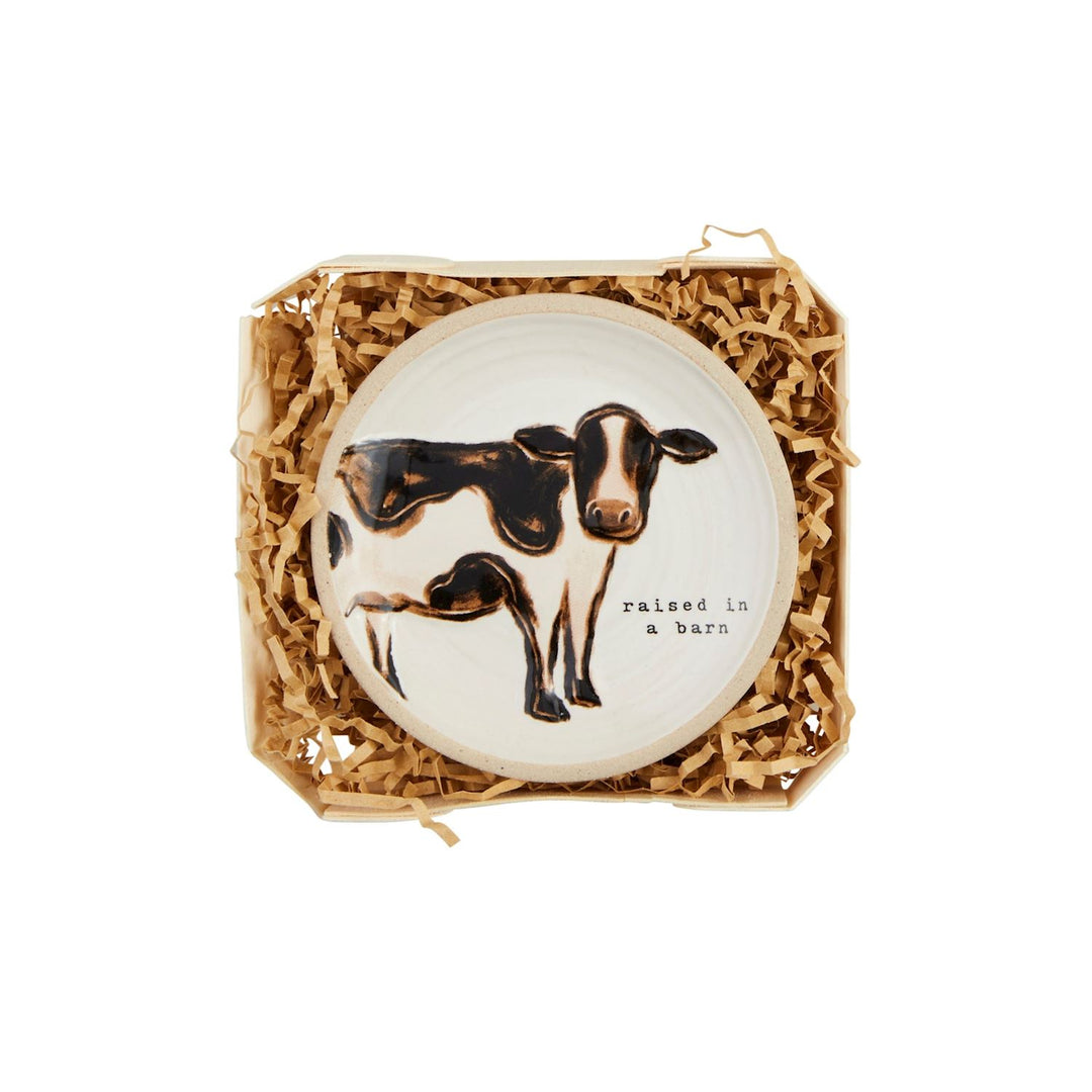 Farm Animal Stoneware Tidbit Dishes, 4.5"