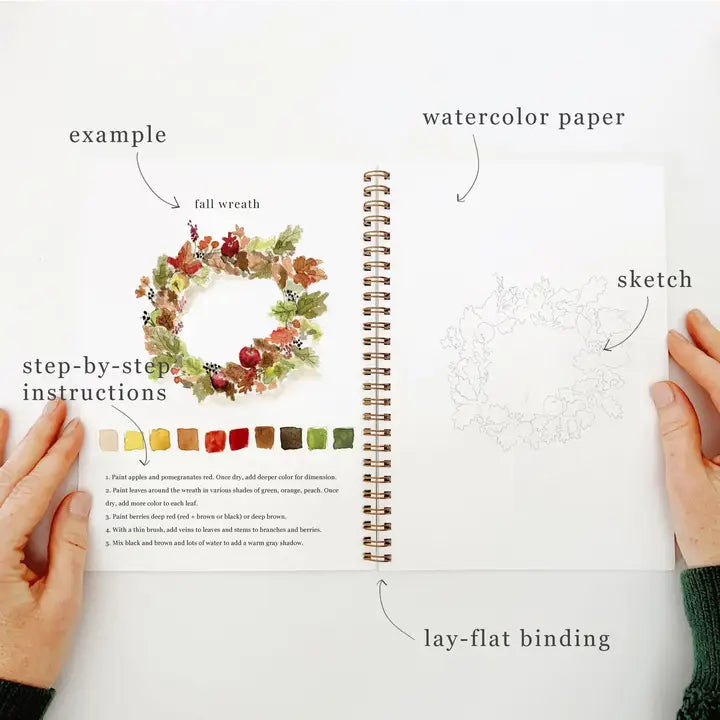 Watercolor Painting Workbooks, Step-by-Step Art Books