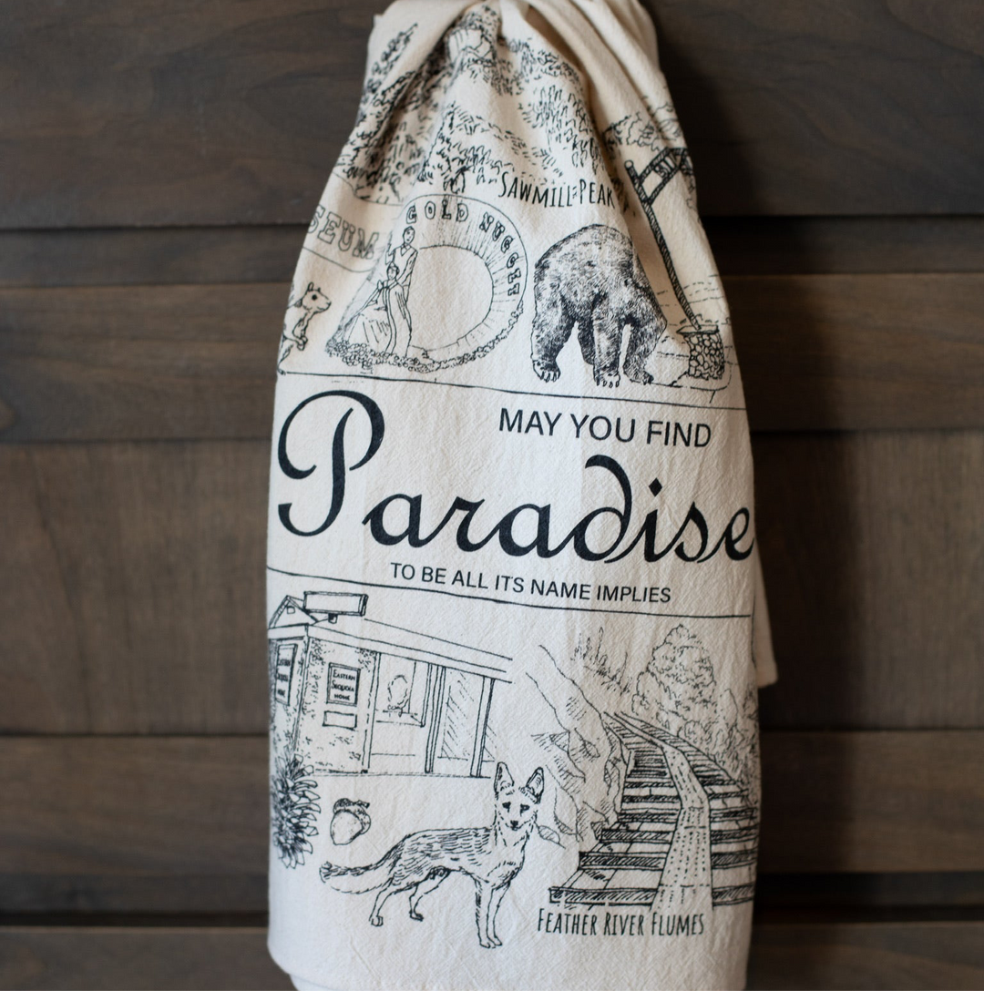 Paradise Icons Flower Sack Tea Towel, 26" Square