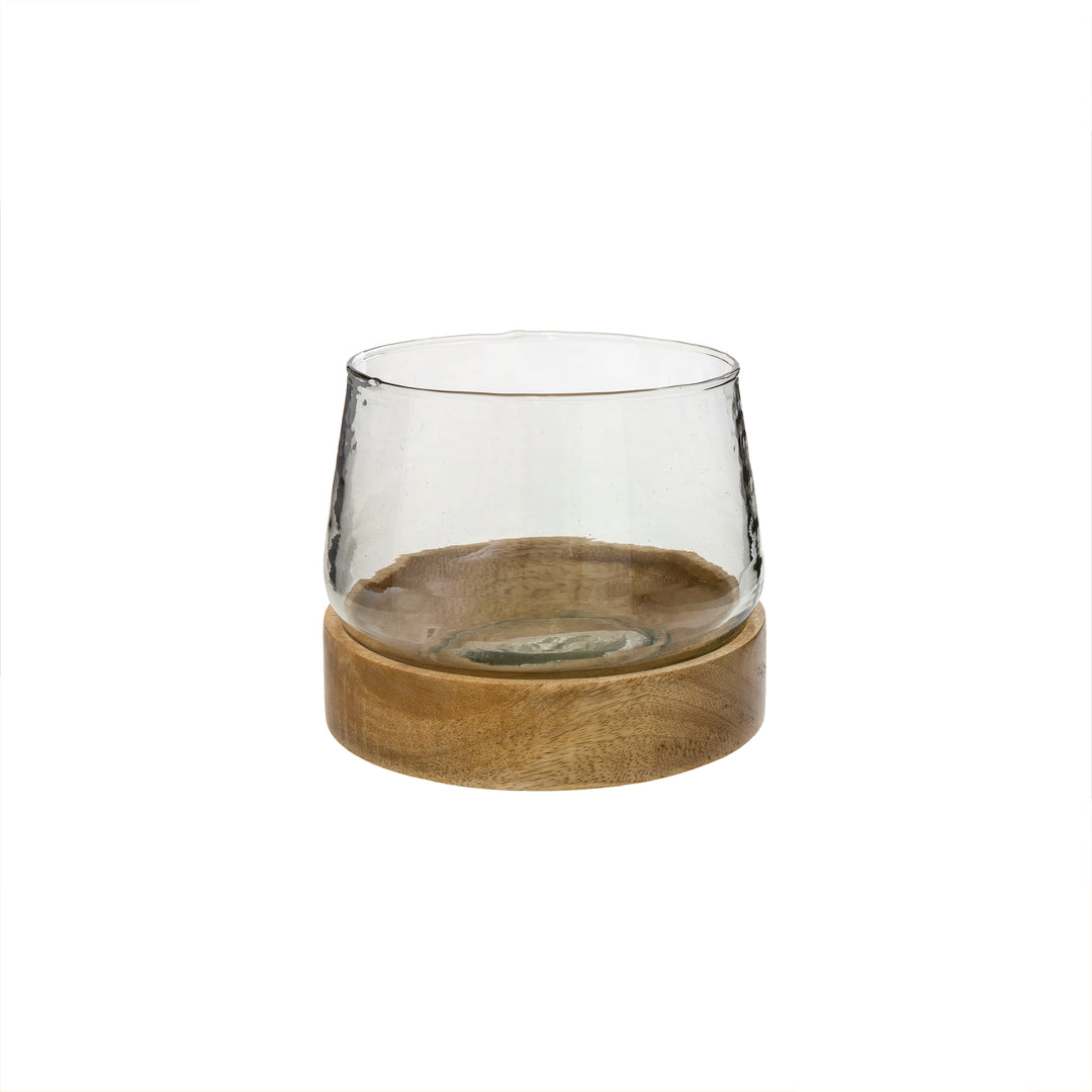 Glass + Wood Farmhouse Lantern