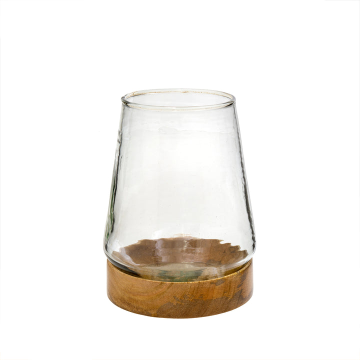 Glass + Wood Farmhouse Lantern