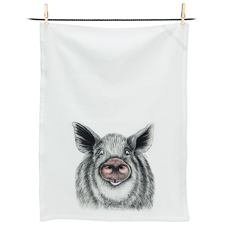 Pig Tea Towel