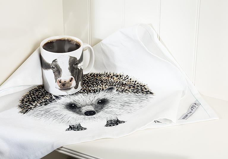 Hedgehog Tea Towel