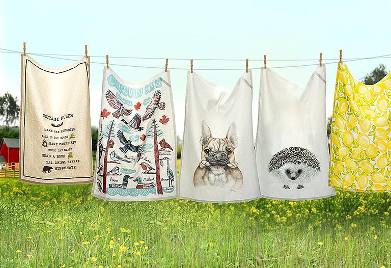 Hedgehog Tea Towel