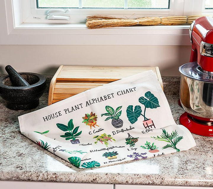 Plant Alphabet Tea Towel