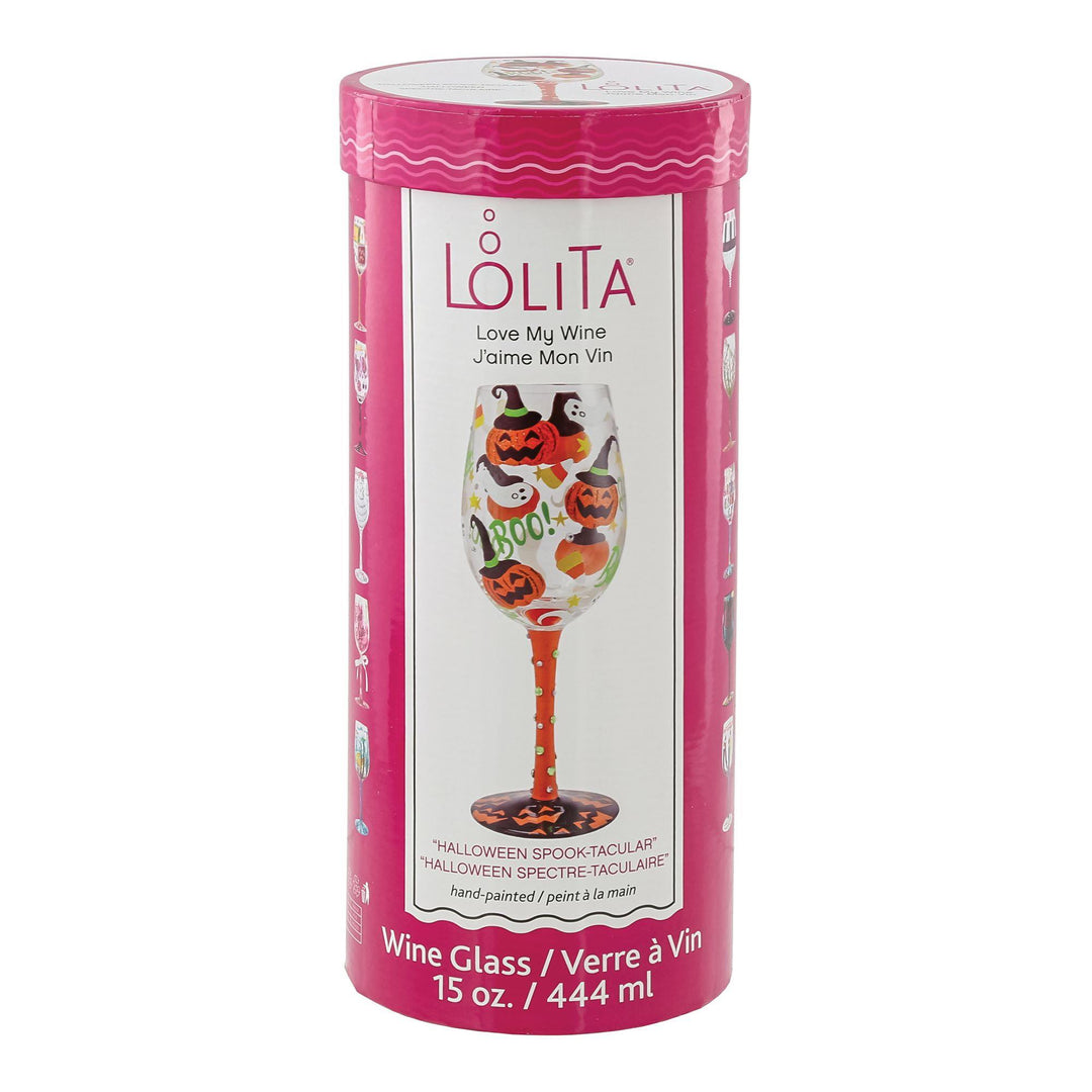 Lolita Halloween Spook-Tacular Wine Glass, 15 oz