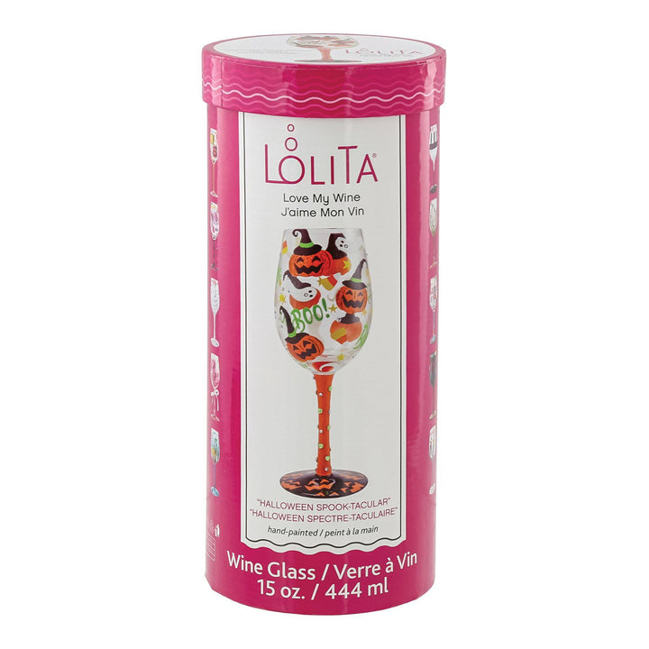 Lolita Halloween Spook-Tacular Wine Glass, 15 oz