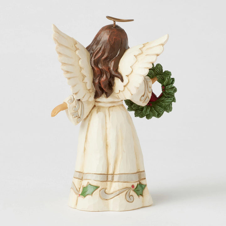 Wildland Angel With Cardinal Wreath, Jim Shore