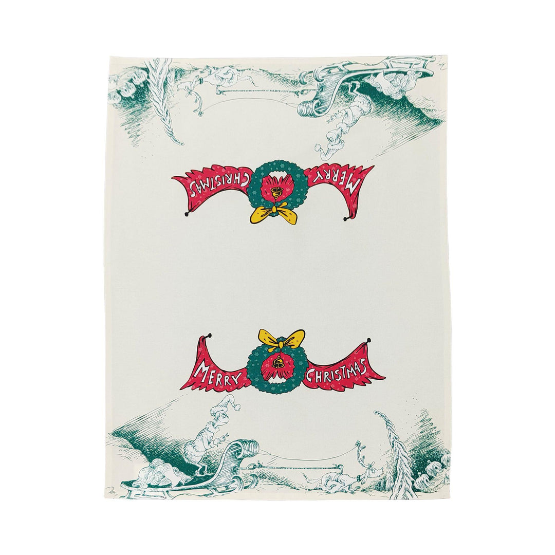Grinch Merry Christmas Tea Towel