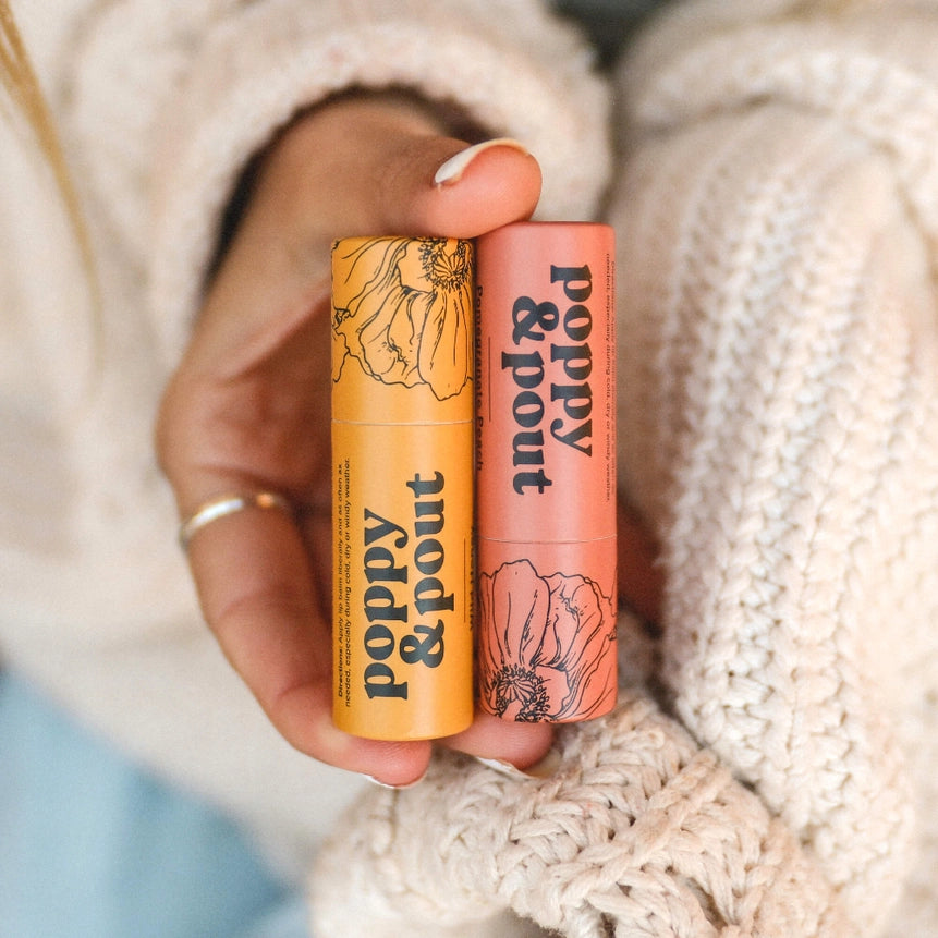 Poppy &amp; Pout Lip Balm Collection | Natural Hydrating Lip Balm