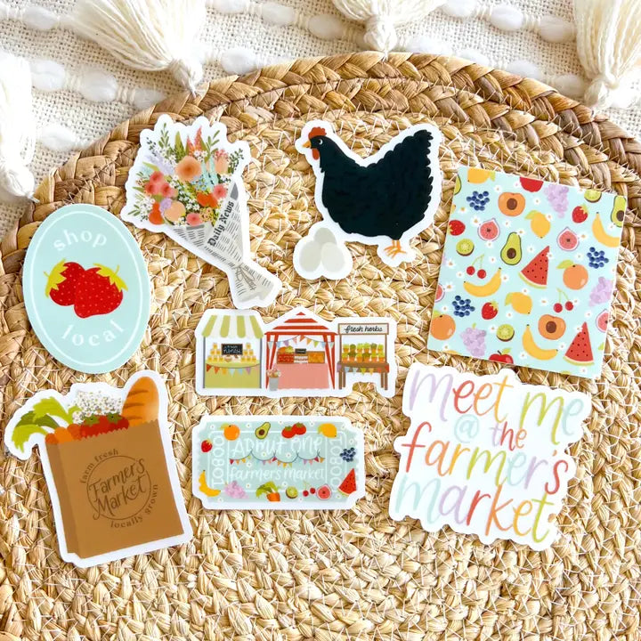 Clear Hen Sticker, 2.75"