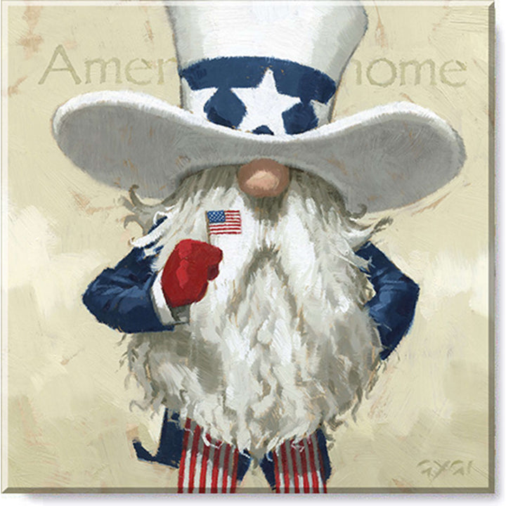 Uncle Sam Gnome Giclee Wall Art