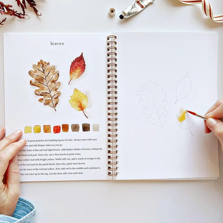 Watercolor Painting Workbooks, Step-by-Step Art Books