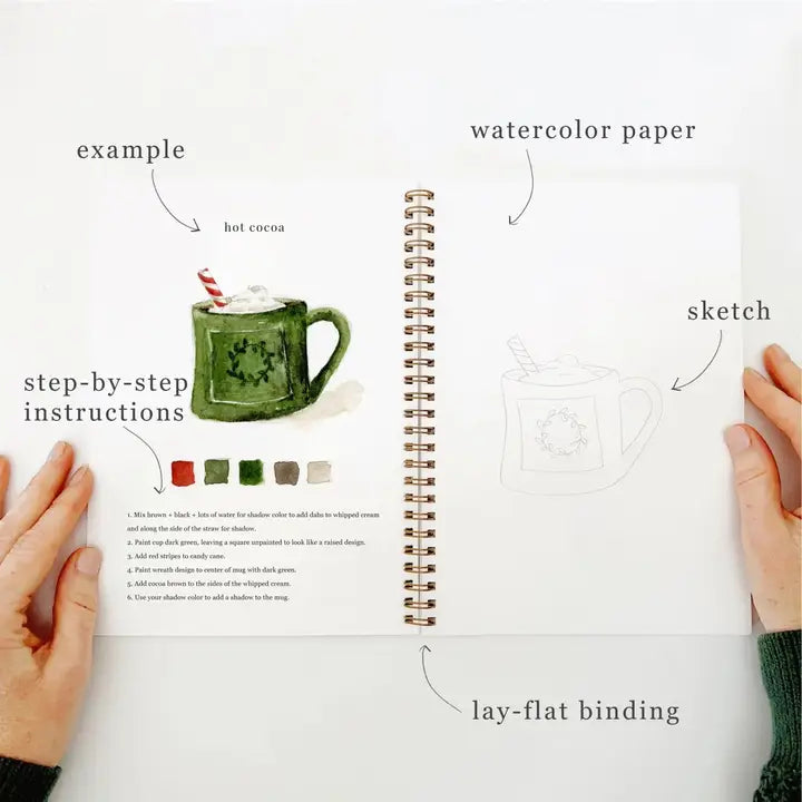 Watercolor Painting Workbooks, Step-by-Step Art Books