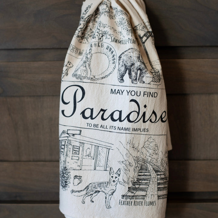 Paradise Icons Flower Sack Tea Towel, 26" Square