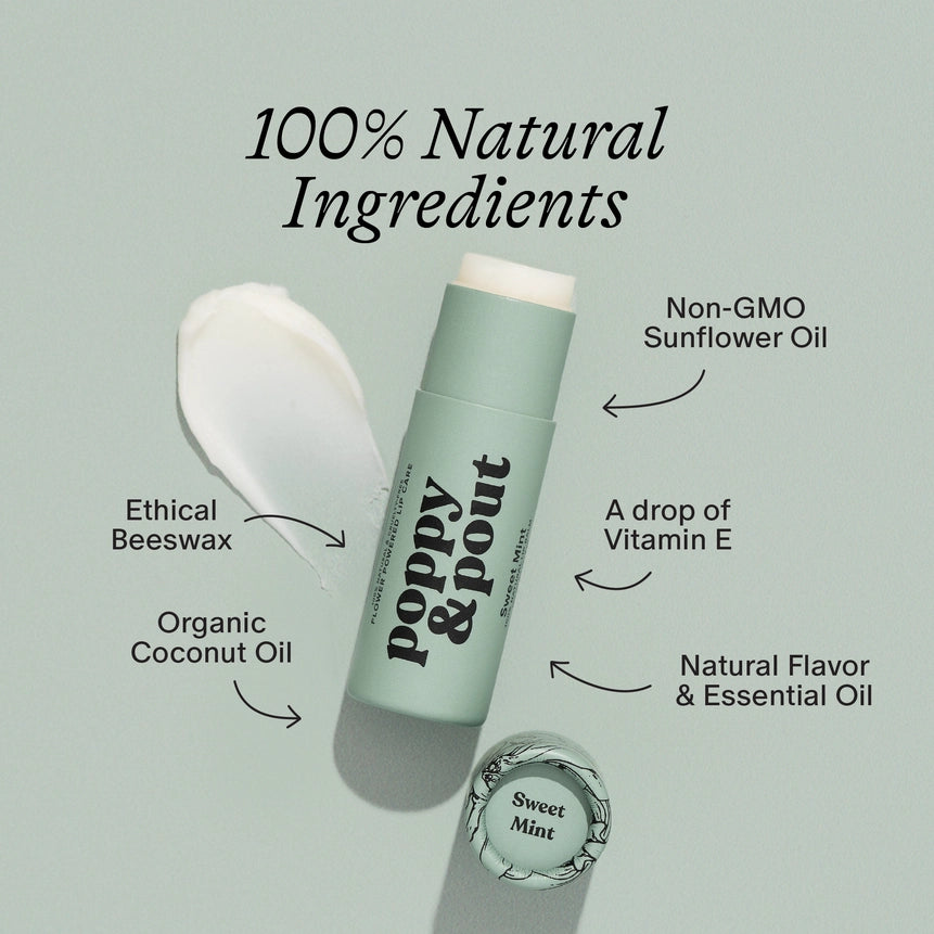 Poppy &amp; Pout Lip Balm Collection | Natural Hydrating Lip Balm