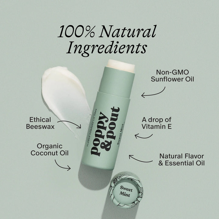 Poppy &amp; Pout Lip Balm Collection | Natural Hydrating Lip Balm