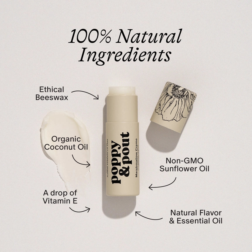 Poppy &amp; Pout Lip Balm Collection | Natural Hydrating Lip Balm