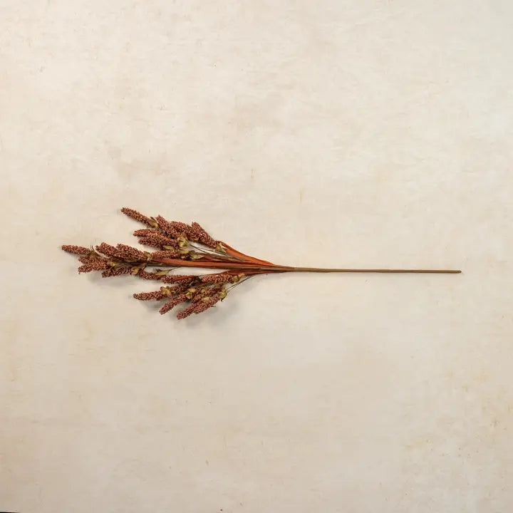 32-Inch Rust Heather and Dried Grass Spray