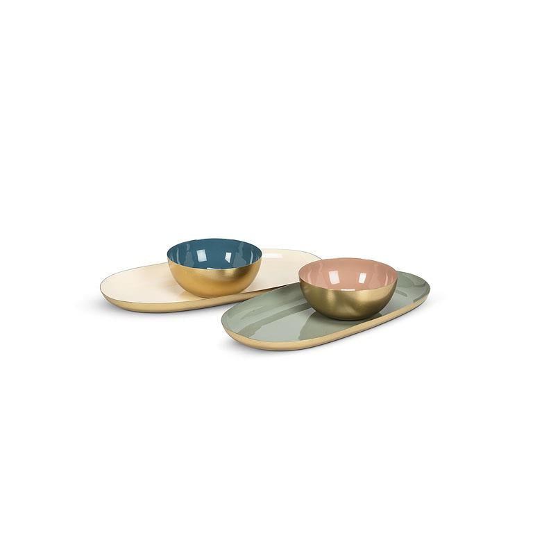 Oval Enamel Tray, 5" x 10"