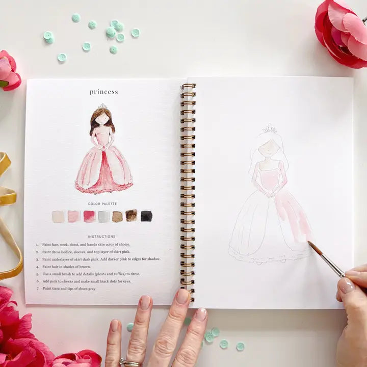 Watercolor Painting Workbooks, Step-by-Step Art Books