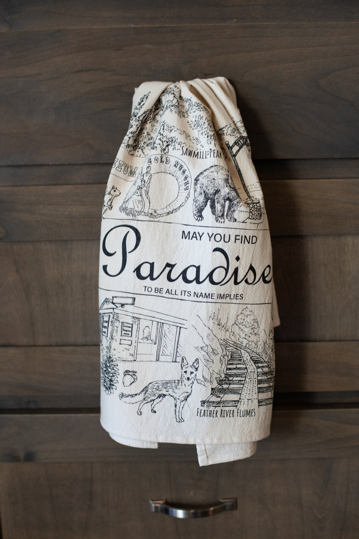 Paradise Icons Flower Sack Tea Towel, 26" Square