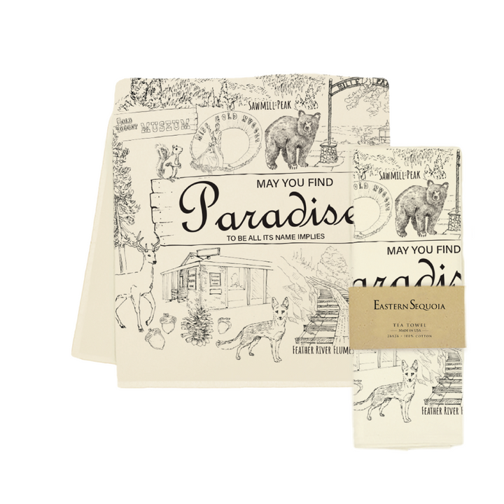 Paradise Icons Flower Sack Tea Towel, 26" Square