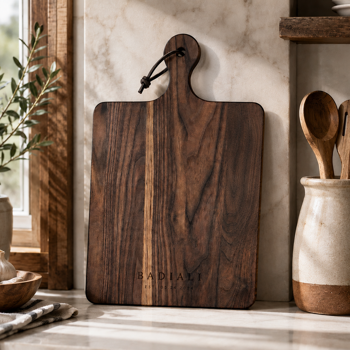 Personalized Black Walnut Charcuterie Board Gift Set