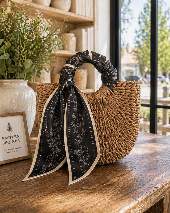 Silk Scarf – Purse Wrap, Hair Tie &amp; Neck Accent