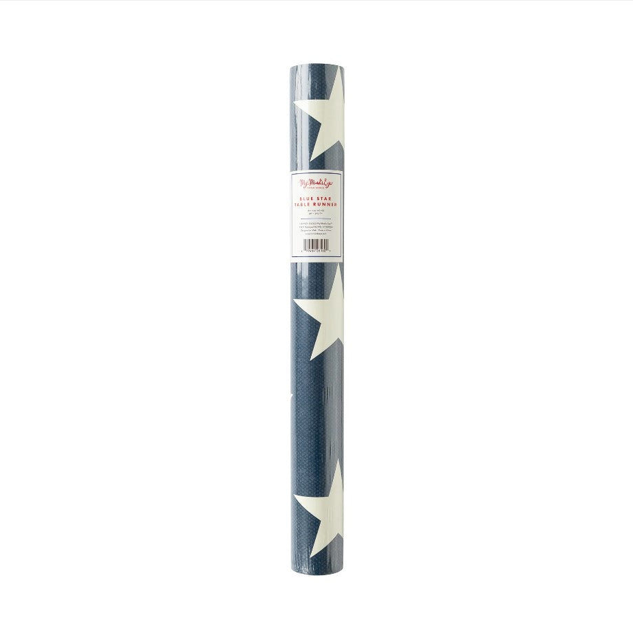 Blue Star Table Runner, 16" x 120"