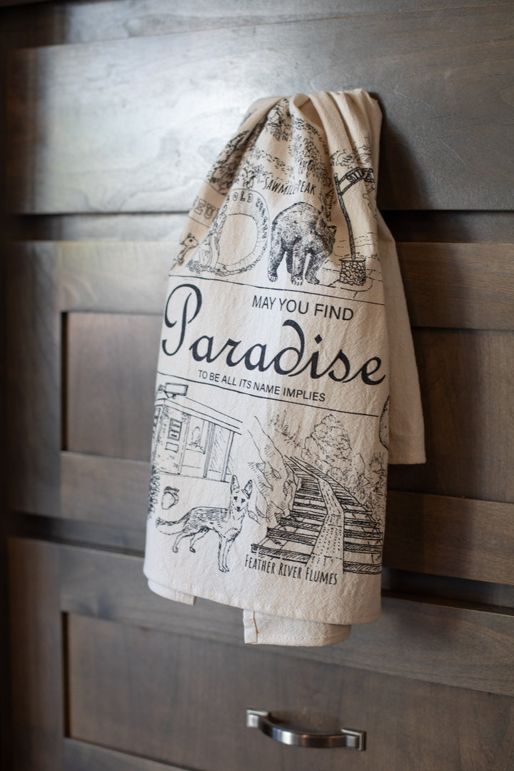 Paradise Icons Flower Sack Tea Towel, 26" Square