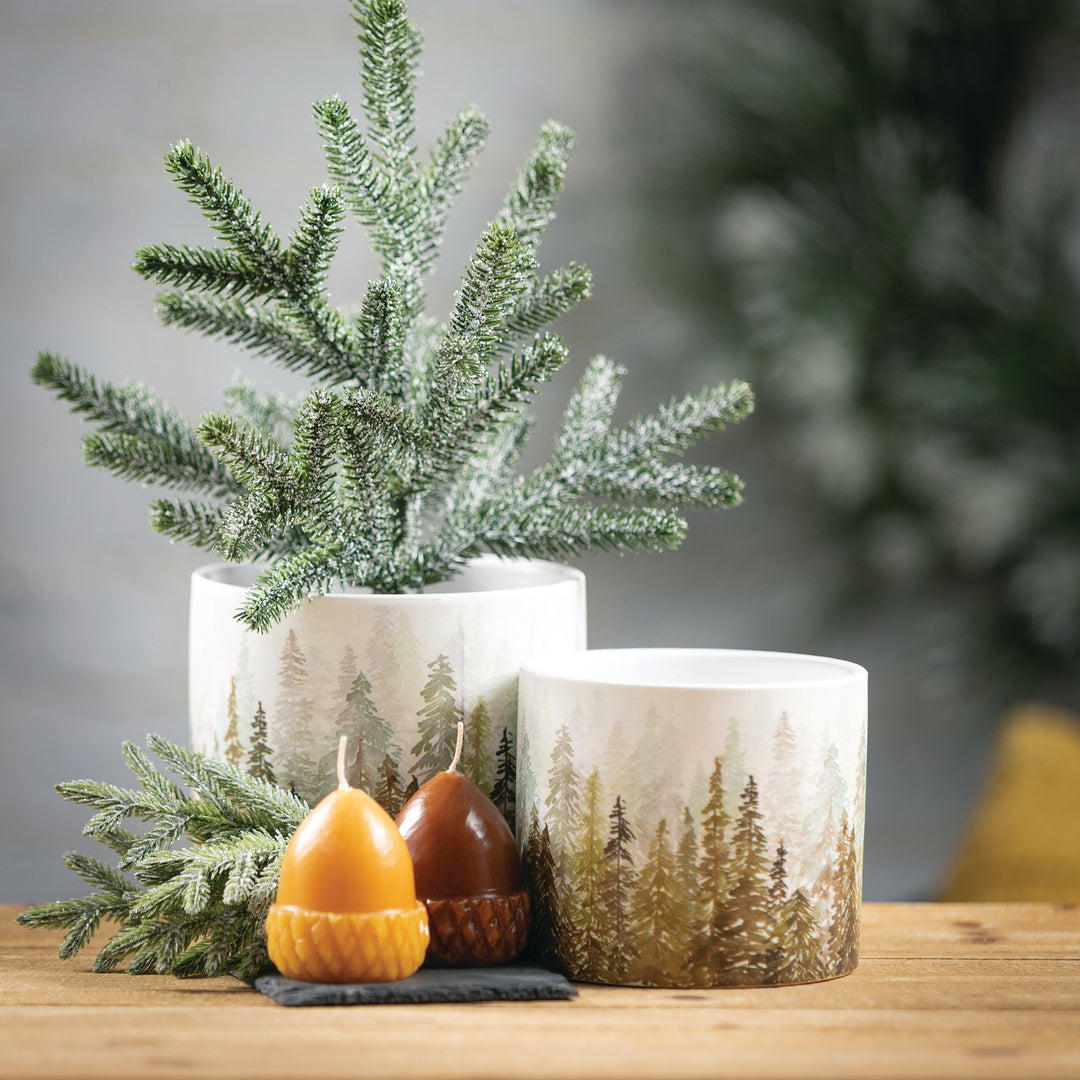 Tree Design Ceramic Pots