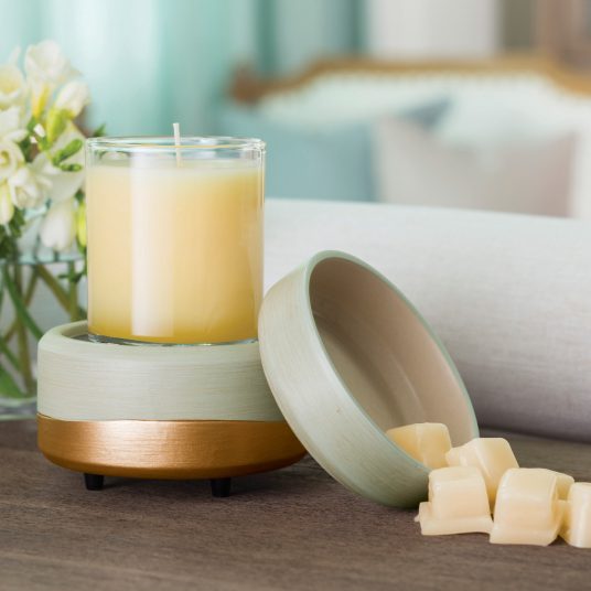 Green &amp; Gold 2-In-1 Warmer