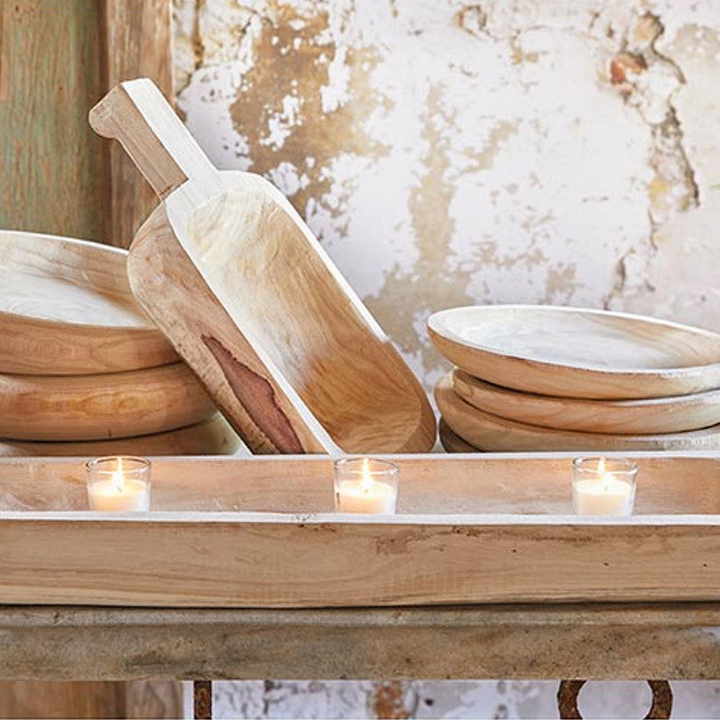 Natural Wood Rectangle Tray, 26"