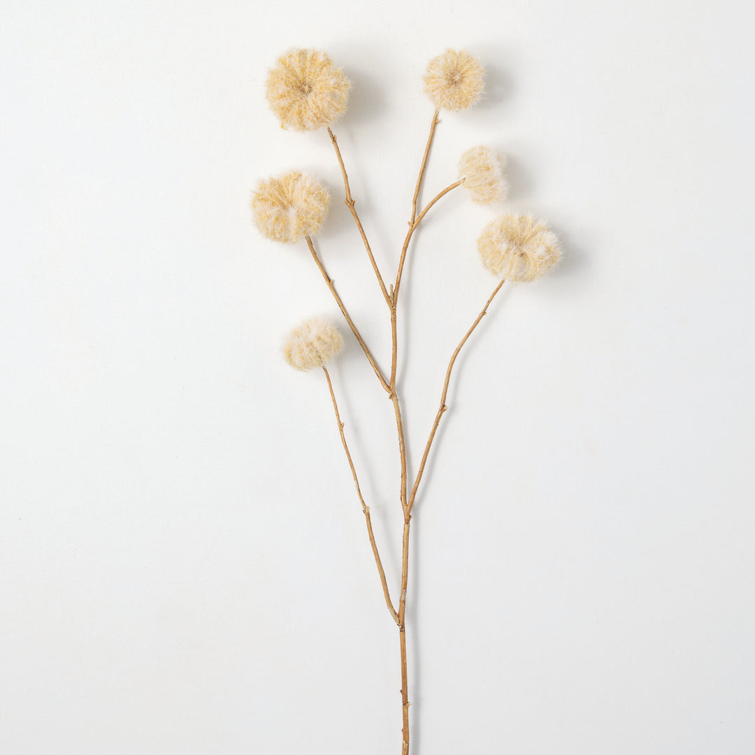45" Faux Dried Cream-Colored Pods