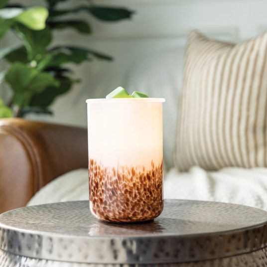 Speckled Tiger Shell Illuminated Fragrance Warmer